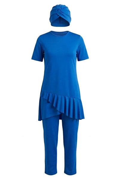 sefamerve Μαγιό πισίνας με βολάν και κοντά μανίκια 2611-06 Saks