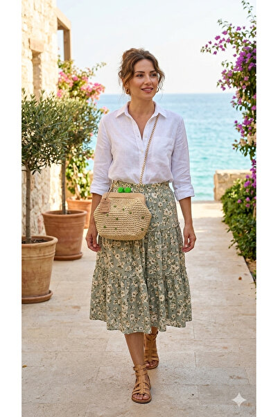 Masalsı Tasarımlar Hasir Burslu Bag (Shoulder, Crossbody, Long, and Portfolio...