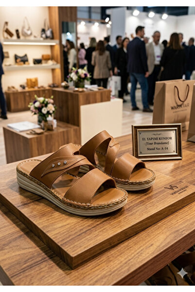 Deniz Terlik Γυναικείες Ορθοπεδικές Μαλακές Αντιολισθητικές Παντόφλες από Γνή...