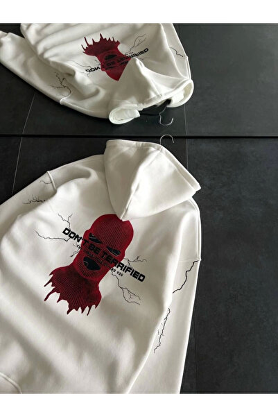 Wear Up Φούτερ με κουκούλα με τρεις κλωστές - Λευκό