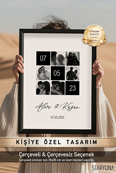 STARYUNA Sevgiliye Hediye, Kişiye Özel Fotoğraflı Tablo, Doğum Günü Hediyesi ...