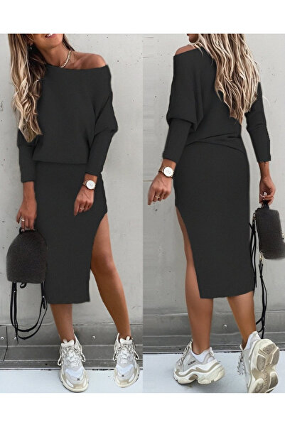 Wear Up Γυναικεία μακρυμάνικη μπλούζα με σκίσιμο ώμου με λεπτομέρεια καμιζόλα...