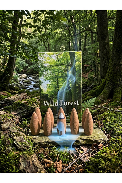SEMY STORE Konik Geri Akış Tütsüsü, Yoga, Meditasyon, Wild Forest Temalı (10 ...