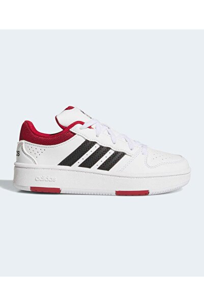 adidas حذاء هوبس كلاسيك برباط - أبيض/أسود وعنابي