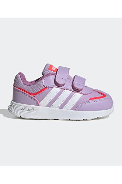 adidas Tensaur Switch Velcro Closure Shoes - Powder Plum/Cloud White/Lucid Red