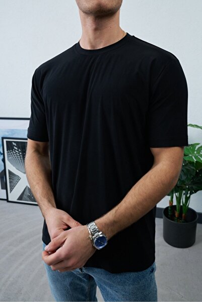 BASEL.CO Βασικό Δροσερό Μπλουζάκι Βισκόζης Χαλαρής Εφαρμογής - Ελαστικό Tiril...