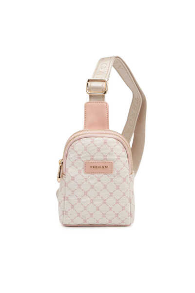 Tergan Cream Textile Women's Crossbody Bag - S26Y1Twc0717-V7N