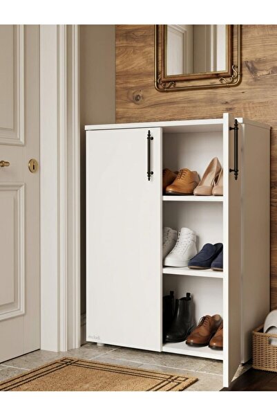 MELODİ DESİNG Modern Kapaklı Ayakkabılık dolabı - Çok Amaçlı Düzenleyici