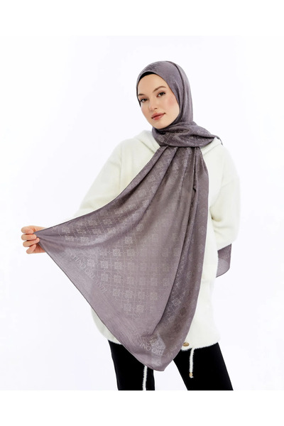 Valentino Orlandi Σάλι από μαλλί και μοντάλ με μονόγραμμα