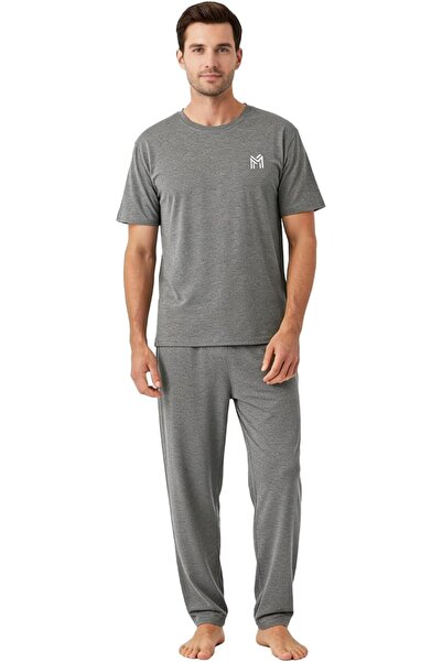 casme Mens Loungewear Sets Pajamas Set Soft Sleepwear Family Night Wear