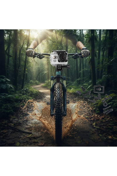 Jasper Mall Salasa 1080p Full HD Sports Camera with 2-Inch LCD Screen, 30m Wa...