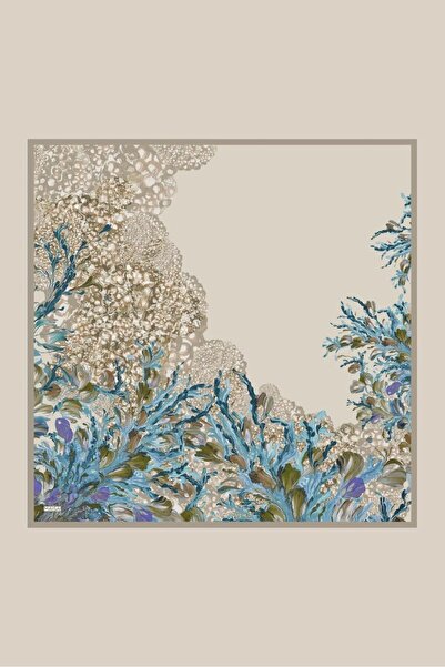 Maisa Μεντ-Τσεζίρ Τίβιλ Μεταξωτό Φουλάρι ΜΠΕΖ 90 x 90