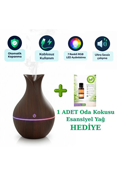 OKTORIA Hava Nemlendirici Buhar Makinesi Ultrasonik Aroma Difüzör Oda Nemlend...