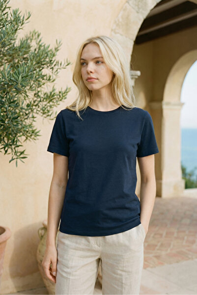 Mero Life Γυναικείο μπλουζάκι από 100% βαμβάκι, βασικής εφαρμογής, άνετο, με ...