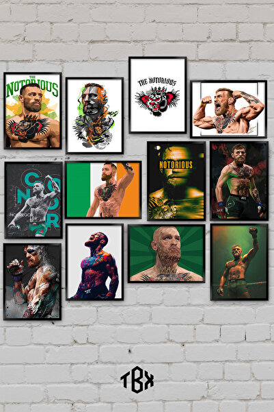 tablomaxtbx 12 Parça Conor McGregor UFC MMA Dövüş Şampiyonu İrlanda Efsane Sp...