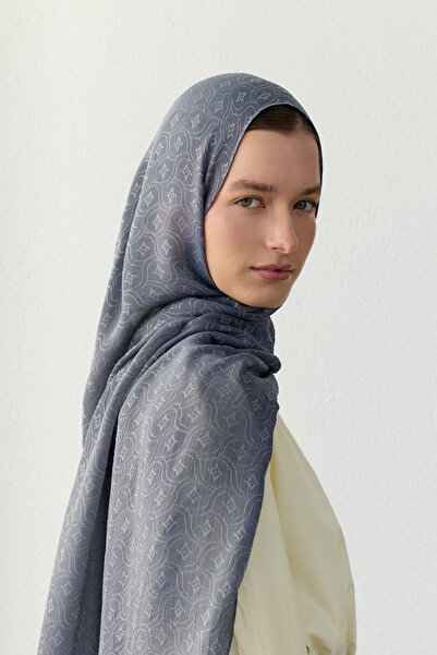 FENZA SCARF ΛΟΥΝΑ ΛΟΓΟ ΤΖΑΚΑΡΙ ΓΚΡΙ ΚΑΠΝΙΣΤΟ ΣΑΛΙ