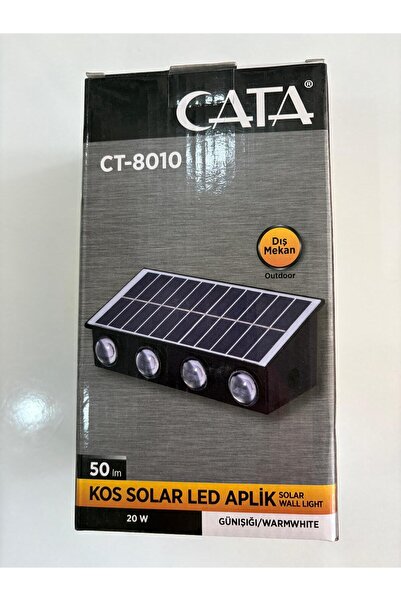 Cata CT-8010 20W 50LM KOS SOLAR LED APLİK 6 ADET