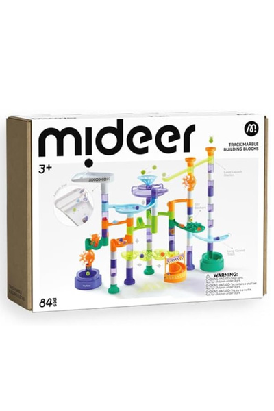 Mideer Σετ Κατασκευής Πίστας Μπίλιες Γαλαξίας - 100+ Στοιχεία, Εκπαιδευτικό Σ...