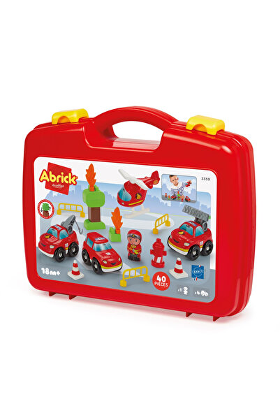 Simba Ecoiffier abrick valiza de pompier copii varsta 1 an - 5 ani