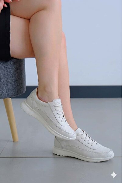 681 BAĞCIKLI DERİ SNEAKER AYAKKABI