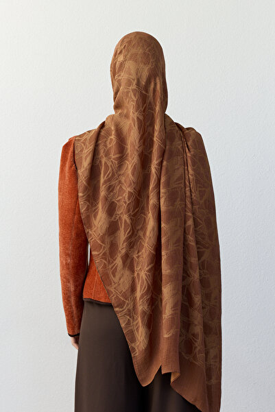 FENZA SCARF ΛΟΥΝΑ ΤΖΑΚΑΡΛΙ ΚΑΦΕ ΧΡΥΣΟ ΣΑΛΙ