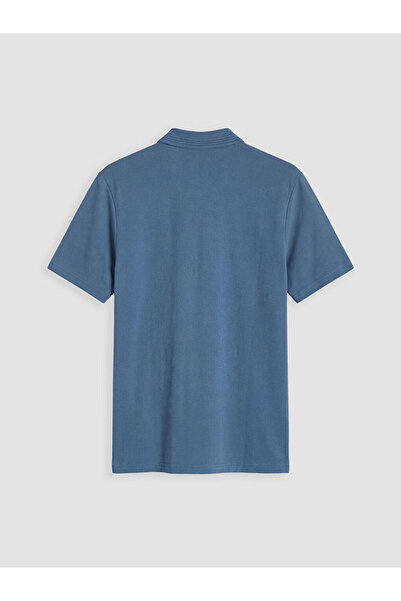 LC Waikiki Ανδρικό μπλουζάκι Indigo Polo Neck Pique από την GÜLİS GİYİM