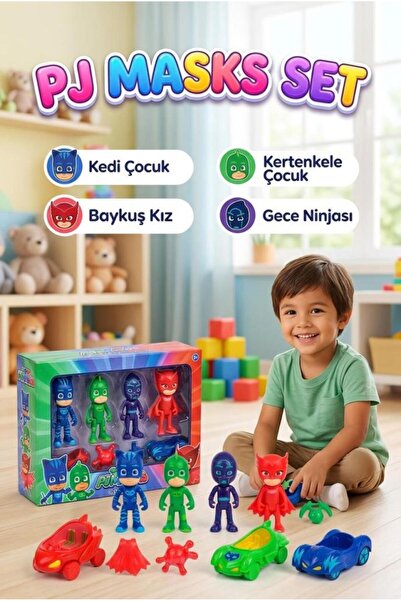 Tıfıl Toys Pijamaskeliler Görev Başında! Eklemleri Hareket Eden 11 Parçalı 4 ...
