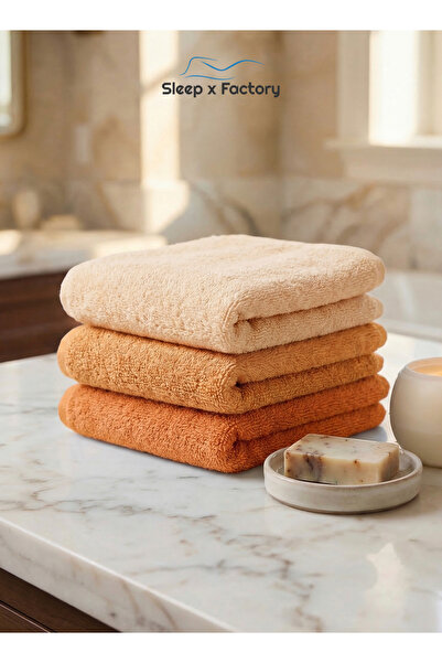 Sleep x Factory 12-Piece Face Towel Set 33x33 cm – 100% Cotton Soft & Absorbe...