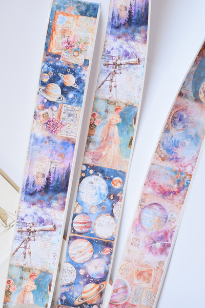 GÖKÇETasarım Uzay Temalı Washi Bant ( 5 cm x 2 m ) / Washi Tape, Scrapbook