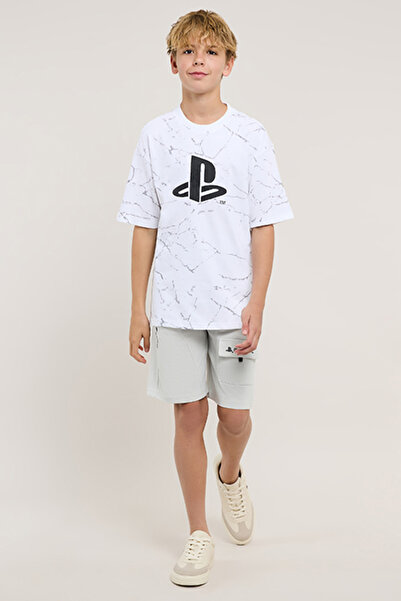 R&B PlayStation Logo T-Shirt and Shorts Set