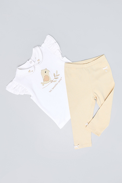R&B Appliqued Top and Leggings Set