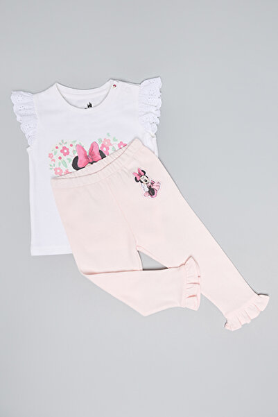 R&B Minnie Mouse Print T-Shirt and Leggings Set