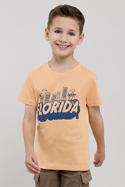 R&B تي شيرت مطبوع برقبة دائرية وأكمام قصيرة