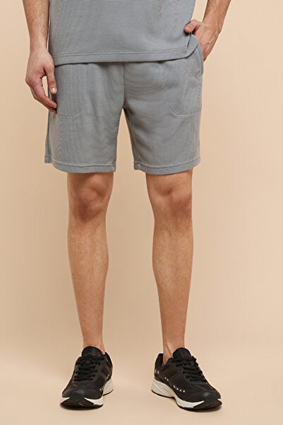 R&B Solid Shorts with Drawstring Waist