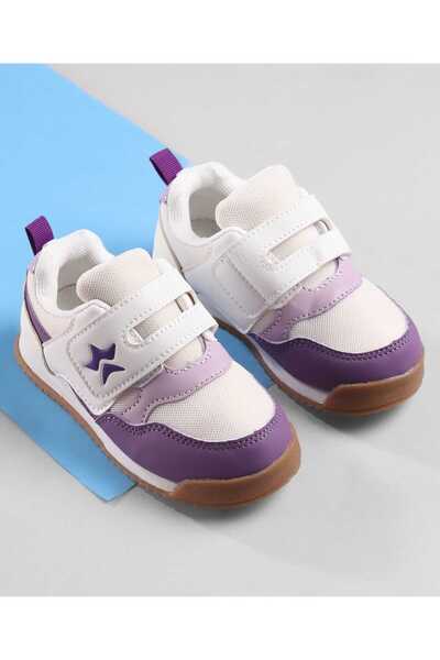 Cute Walk by Babyhug Velcro Closure Sneakers - Purple