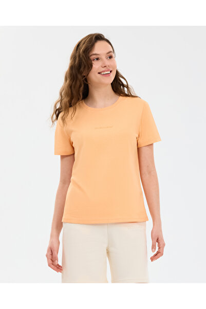 SKECHERS W Essential Crewneck T-Shirt Kadın Lightcoral Tshirt S2510029-2118