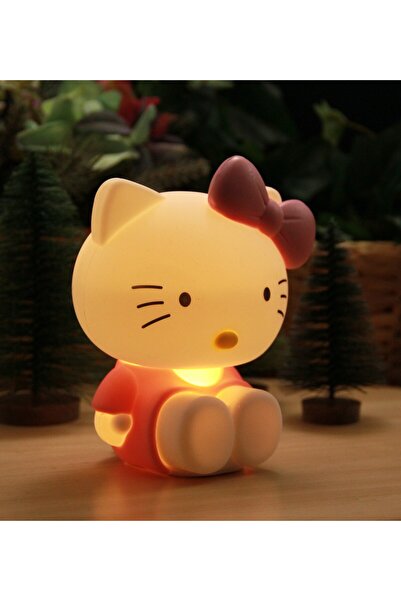 HEDİYEBİZİZ Hello Kitty PREMİUM SERİ SİLİKON GECE LAMBASI
