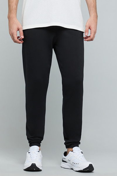 R&B Solid Joggers with Drawstring Waist