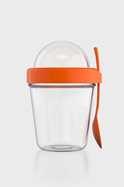 Renga Orbit 350 ml Tritan Müsli ve Atıştırmalık Kabı 191013 Turuncu