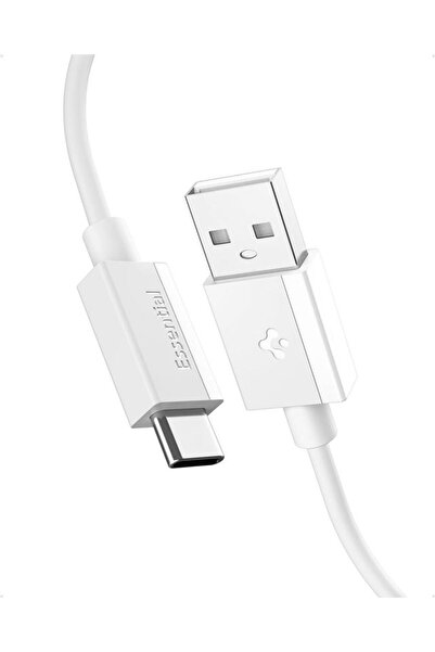 Spigen Απαραίτητο Καλώδιο USB A σε USB C 60W, λευκό EB6020AC