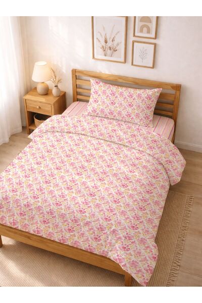 Evmila Σετ Παπλωματοθήκης για Μονό Κρεβάτι - Βαμβακερό Σετ Παπλωματοθήκης με ...