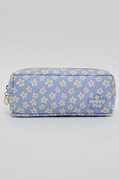R&B Floral Print Pencil Pouch