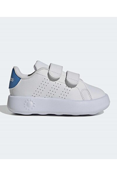 adidas Advantage Velcro Closure Shoes - Cloud White/Lucid Ray Blue