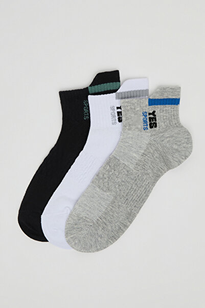 R&B 3 Pack Printed Ankle Socks