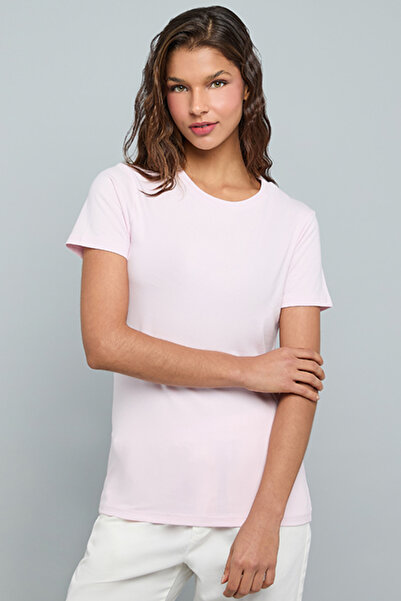 R&B Solid T-Shirt With Crew Neck and Short Sleeves