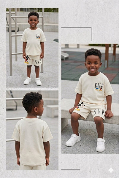 PALLERMO KİDS Summer New Season Supreme Shorts Set
