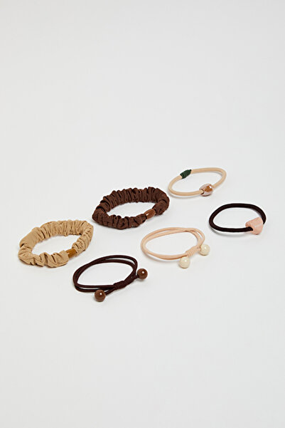 R&B 6 Pack Ponytail Hairbands