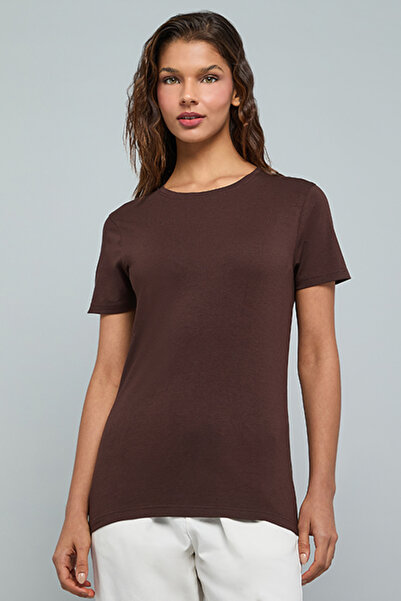 R&B Solid T-Shirt With Crew Neck and Short Sleeves