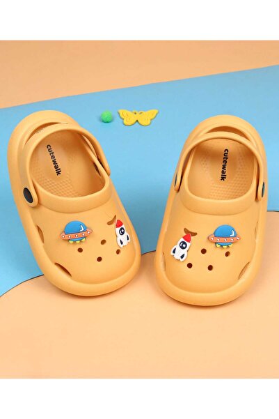 Cute Walk by Babyhug حذاء كلوغز بحزام خلفي وتطريز صاروخي وشكل طبق طائر - لون ...