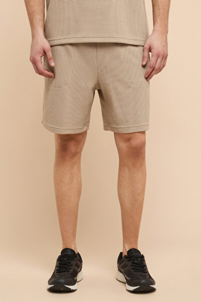 R&B Solid Shorts with Drawstring Waist